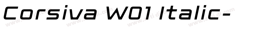 Corsiva W01 Italic字体转换